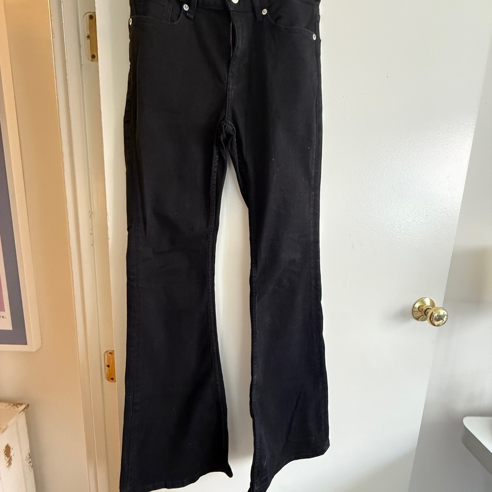 Mango Dark Denim Major Flare Jeans